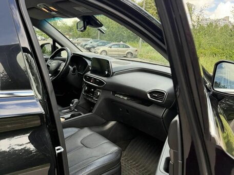 2019 Hyundai Santa Fe IV, чёрный, 2590000 рублей, вид 4