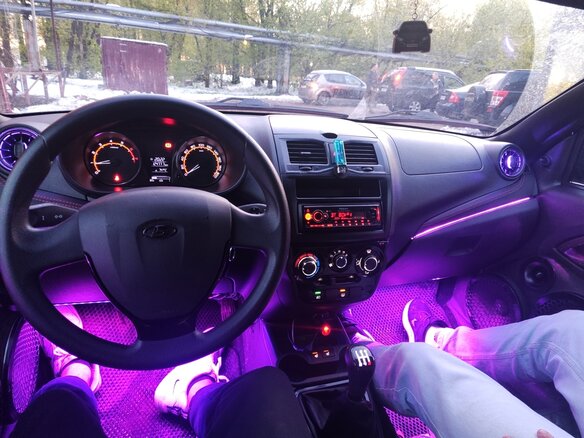2020 Lada (ВАЗ) Granta I Рестайлинг, чёрный, 600000 рублей - вид 8