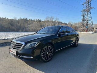 2019 Mercedes-Benz S-Класс 560 VI (W222, C217) Рестайлинг, чёрный, 6800000 рублей, вид 1