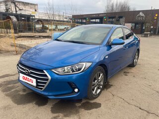 2017 Hyundai Elantra VI (AD), синий, 1200000 рублей, вид 2