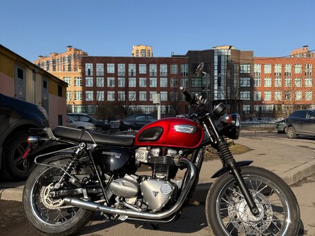 2019 Triumph Bonneville T100, красный, 790000 рублей, вид 1