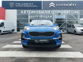 2019 Kia Sportage IV Рестайлинг, синий, 2000000 рублей, вид 2
