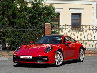 2020 Porsche 911 Carrera 4 VIII (992), красный, 12600000 рублей, вид 1