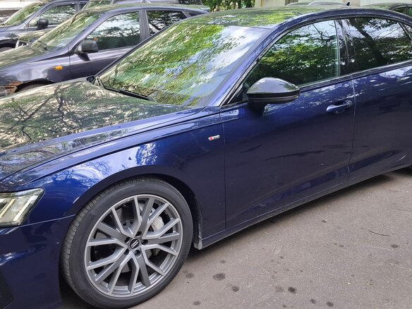 2020 Audi A6 50 TFSI e V (C8), синий, 4800000 рублей - вид 2