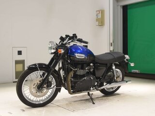 2008 Triumph Bonneville T100, синий, 590000 рублей, вид 4