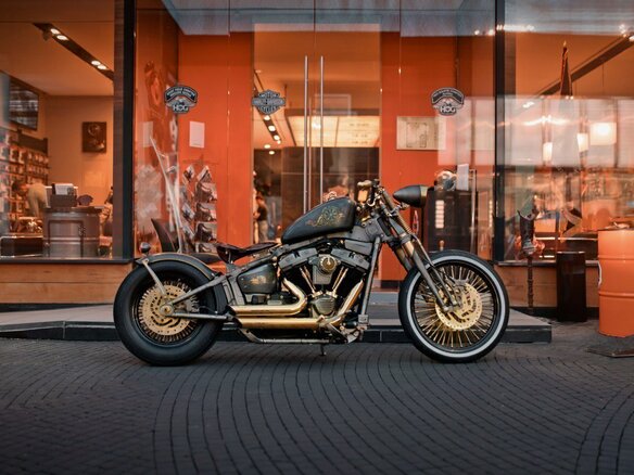 2020 Harley-Davidson Softail Standard, золотистый, 12000000 рублей