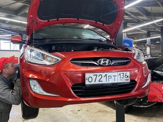 2013 Hyundai Solaris I, красный, 900000 рублей, вид 2