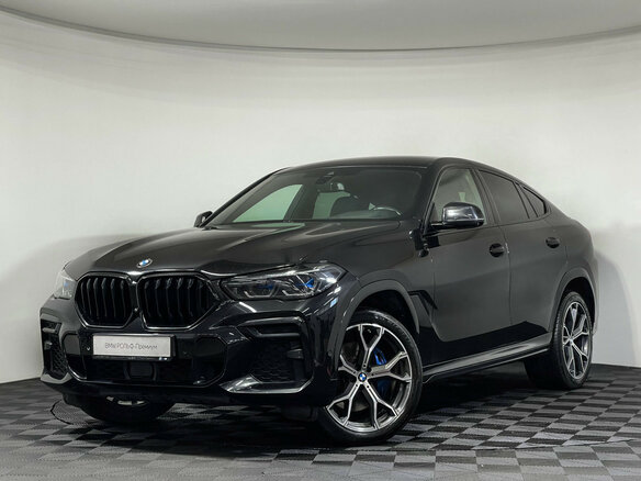 2021 BMW X6 40i III (G06), чёрный
