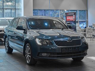2014 Skoda Superb DSG II Рестайлинг, синий, 1049000 рублей, вид 1