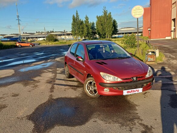 2004 Peugeot 206, красный, 240000 рублей - вид 2