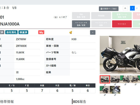 2018 Kawasaki Ninja 1000, серебристый, 1015000 рублей, вид 3