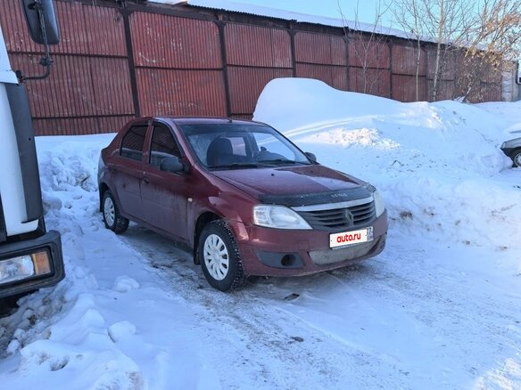 2010 Renault Logan I Рестайлинг, красный, 245000 рублей - вид 1