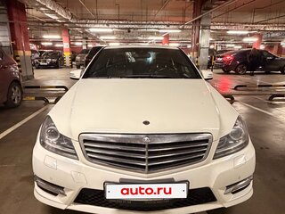 2011 Mercedes-Benz C-Класс 180 BlueEFFICIENCY III (W204) Рестайлинг, белый, 1250000 рублей, вид 1