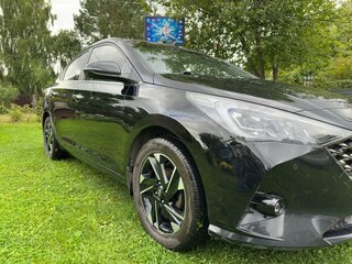 2022 Hyundai Solaris II Рестайлинг, чёрный, 1630000 рублей, вид 2