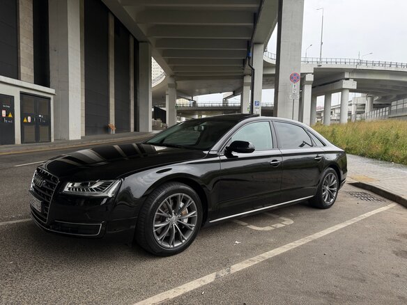 2015 Audi A8 Long III (D4) Рестайлинг, чёрный, 2380000 рублей - вид 2