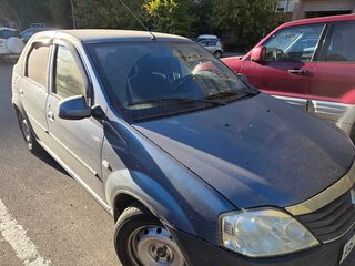 2013 Renault Logan I Рестайлинг, синий, 379000 рублей, вид 4