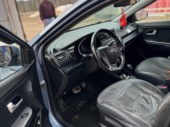2016 Kia Rio III Рестайлинг, голубой, 1200000 рублей - вид 4