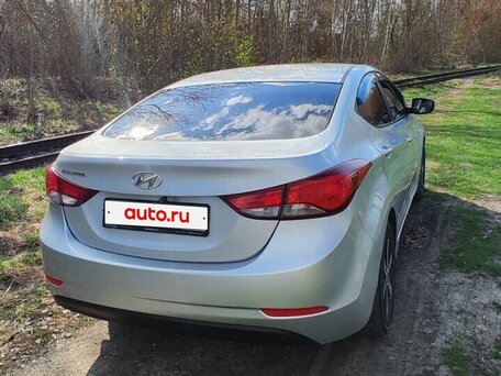 2014 Hyundai Elantra V (MD) Рестайлинг, серебристый, 950000 рублей, вид 4