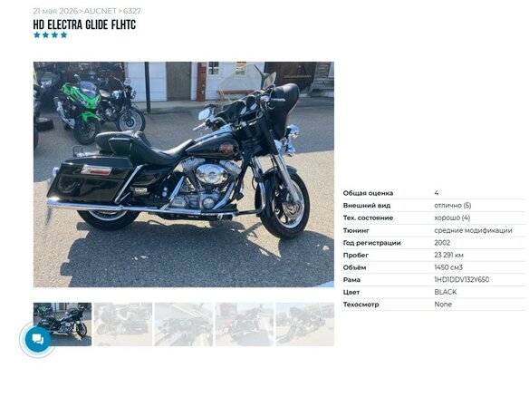 2002 Harley-Davidson Electra Glide, чёрный - вид 10