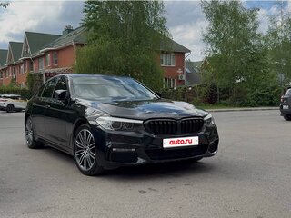 2017 BMW 5 серии 520d VII (G30/G31/G38), чёрный, 2650000 рублей, вид 2