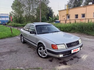 1991 Audi 100 IV (C4), серебристый, 350000 рублей, вид 2