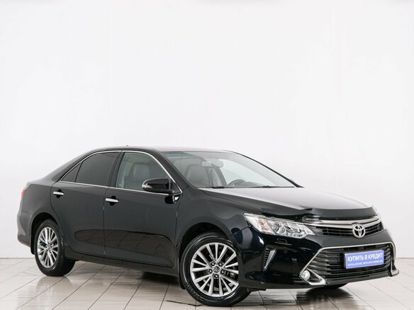 2016 Toyota Camry VII (XV50) Рестайлинг, чёрный