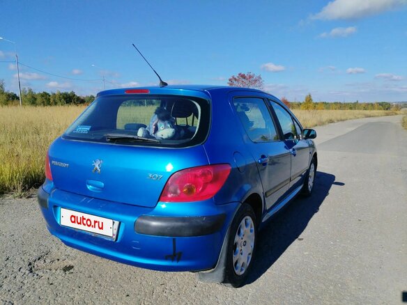 2003 Peugeot 307 I, синий, 340000 рублей - вид 7