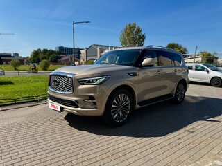 2019 Infiniti QX80 I Рестайлинг 2, бежевый, 5830000 рублей, вид 3