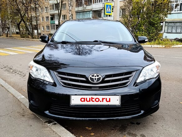 2012 Toyota Corolla X (E140, E150) Рестайлинг, чёрный, 990000 рублей