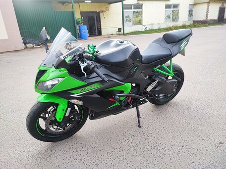 2016 Kawasaki ZX-6 Ninja, зелёный, 680000 рублей, вид 1