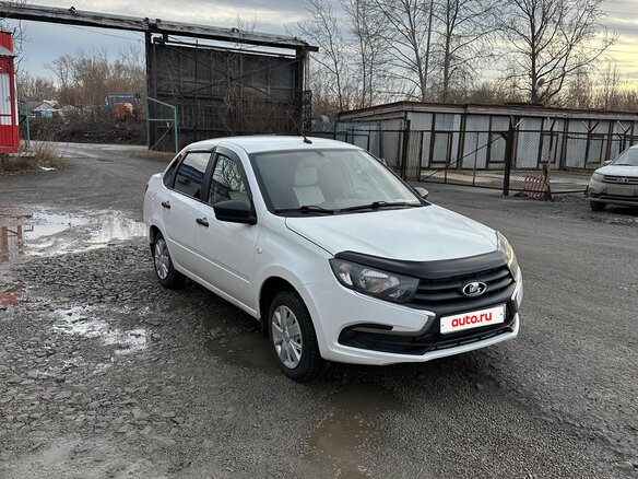 2020 Lada (ВАЗ) Granta I Рестайлинг, белый, 560000 рублей - вид 4