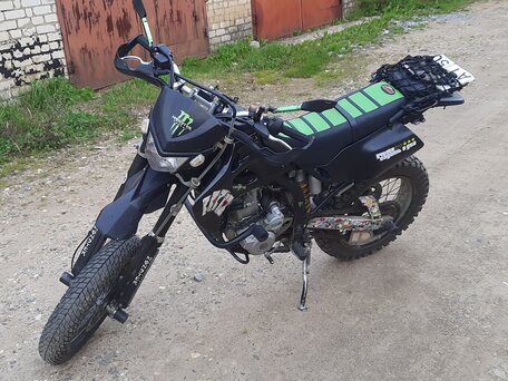 2003 Kawasaki D-tracker 250, чёрный, 200000 рублей, вид 4