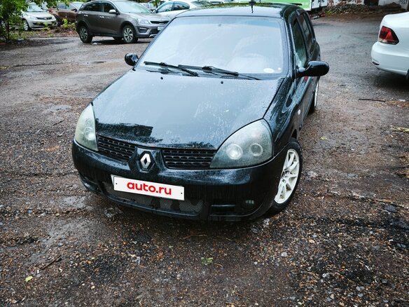 2002 Renault Clio II Рестайлинг, чёрный, 180000 рублей - вид 3