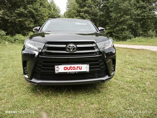 2019 Toyota Highlander III (XU50) Рестайлинг, чёрный, 3123848 рублей, вид 1
