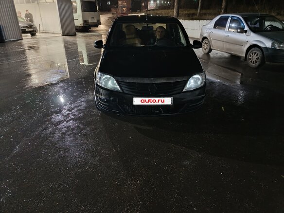 2012 Renault Logan I Рестайлинг, чёрный, 350000 рублей