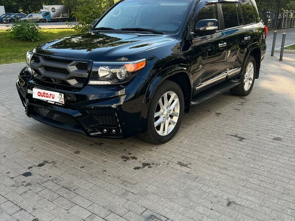 2015 Toyota Land Cruiser 200 Series Рестайлинг 1, чёрный - вид 1