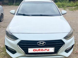 2018 Hyundai Solaris II, белый, 630000 рублей, вид 1