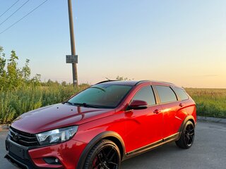 2018 Lada (ВАЗ) Vesta SW Cross I, красный, 1050000 рублей, вид 2