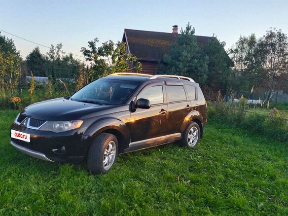 2007 Mitsubishi Outlander II, чёрный, 840000 рублей