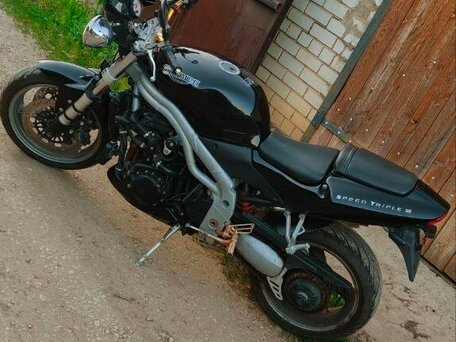 2002 Triumph Speed Triple, чёрный, 450000 рублей, вид 4