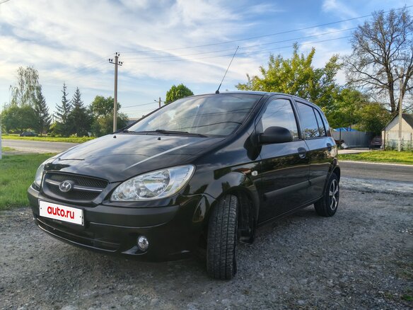 2010 Hyundai Getz I Рестайлинг, чёрный, 470000 рублей