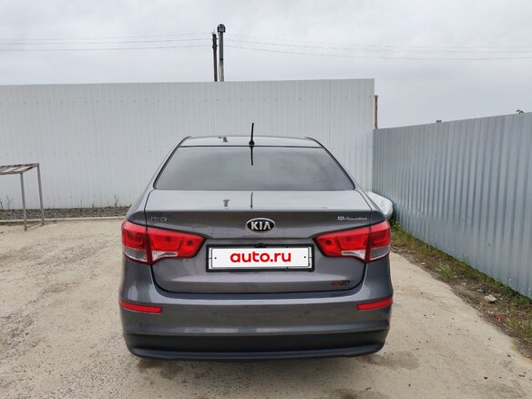 2016 Kia Rio III Рестайлинг, серый, 950000 рублей - вид 8
