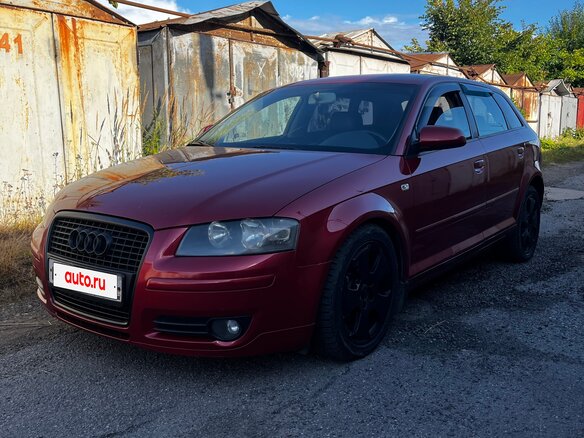 2007 Audi A3 II (8P) Рестайлинг 1, красный, 550000 рублей