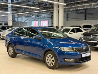 2018 Skoda Rapid I Рестайлинг, синий, 1402315 рублей, вид 2