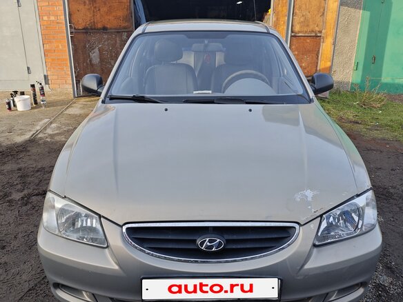 2008 Hyundai Accent ТагАЗ II, серый, 410000 рублей - вид 1