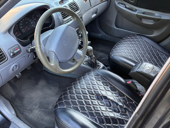 2008 Hyundai Accent ТагАЗ II, чёрный, 410000 рублей - вид 3