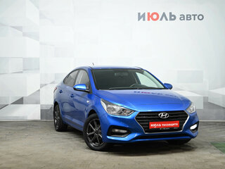 2017 Hyundai Solaris II, синий, 1230000 рублей, вид 3