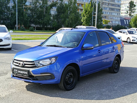 2022 Lada (ВАЗ) Granta I Рестайлинг, синий, 624163 рублей, вид 1