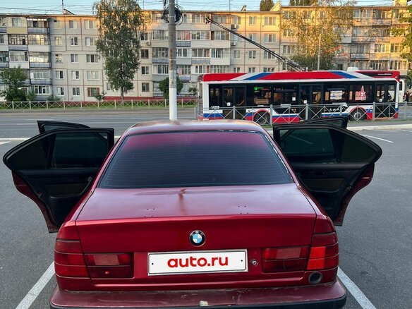 1992 BMW 5 серии 520i III (E34), красный - вид 6