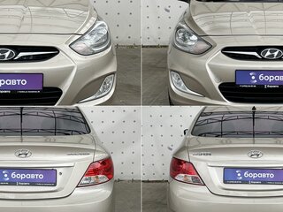 2011 Hyundai Solaris I, бежевый, 880000 рублей, вид 3